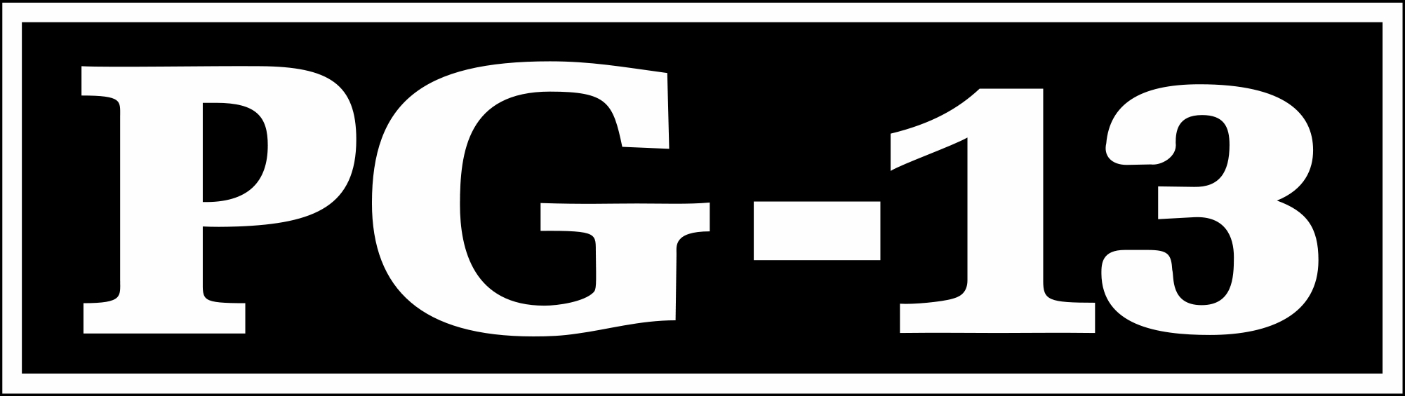 Rated Pg 13 Logo